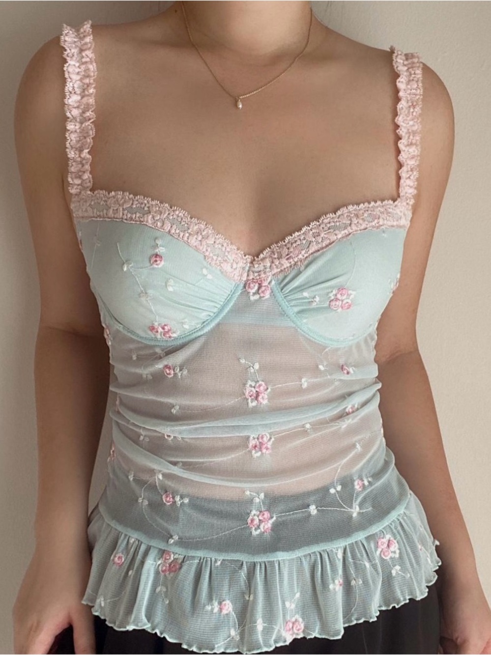 Vintage Victoria's Secret Floral Embroidered Bustier Top π€ - Picture 9 of 9
